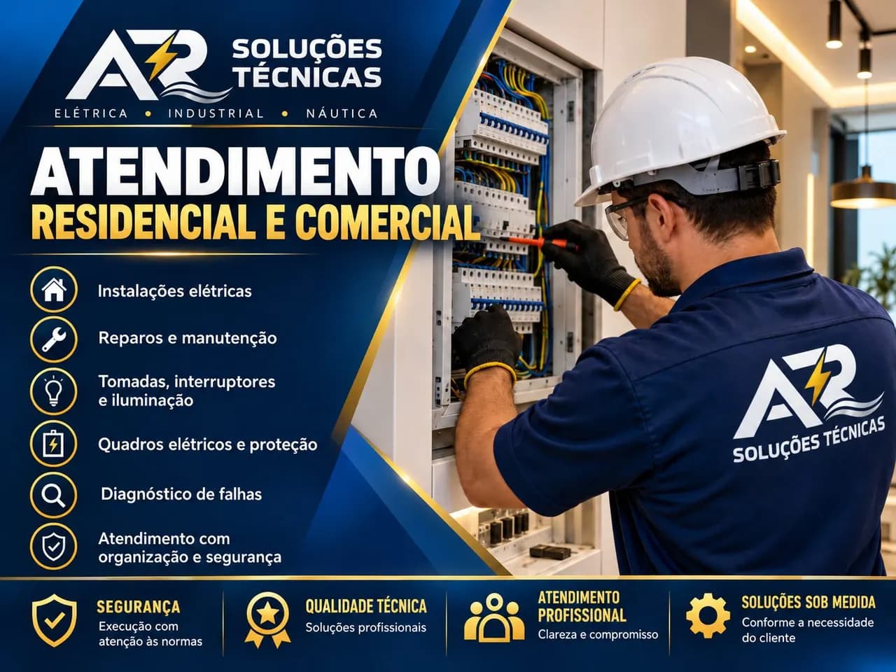 Foto do serviço: Instalações e Manutenção Elétrica Residencial, Comercial, Industrial e Náutica