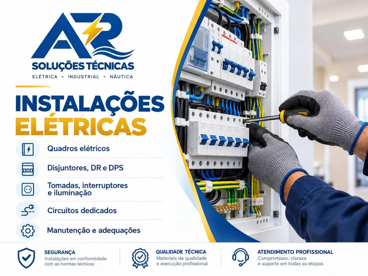 Foto do serviço: Instalações e Manutenção Elétrica Residencial, Comercial, Industrial e Náutica