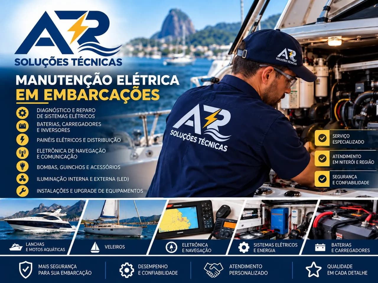Foto do serviço: Instalações e Manutenção Elétrica Residencial, Comercial, Industrial e Náutica